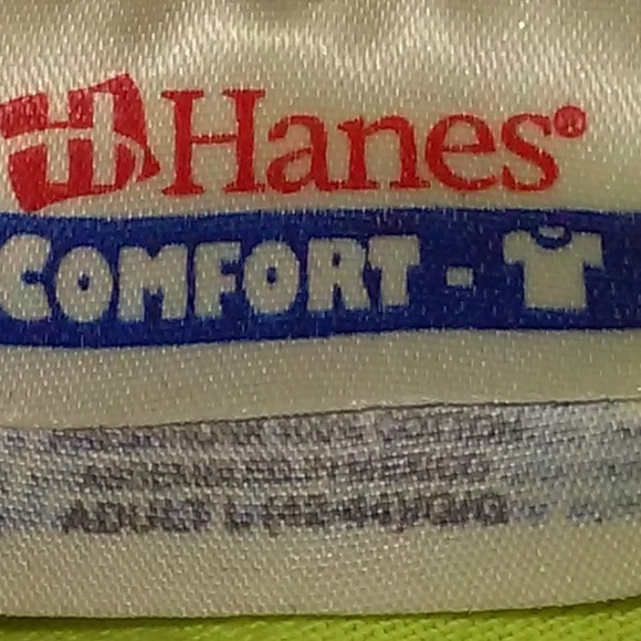 Hanes Yellow New Hope T Shirt L 100 Cotton - Picture 4 of 5